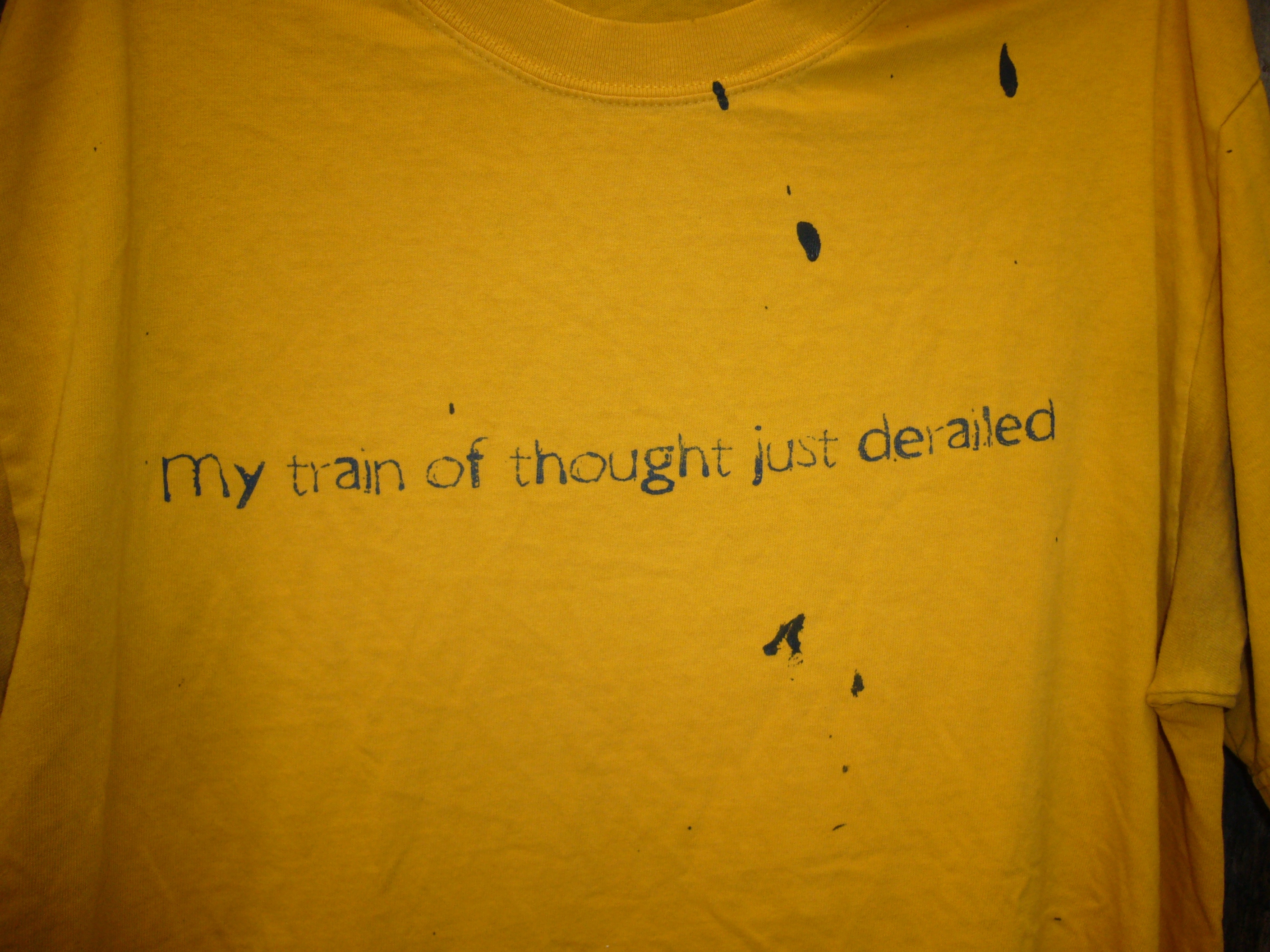Corey McClymonds Train of Thought Derailed Tee Shirt image